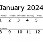January 2024 calendar page
