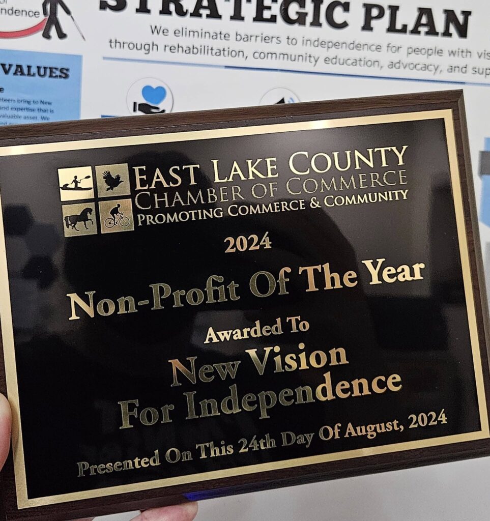 Nonprofit of the Year plaque